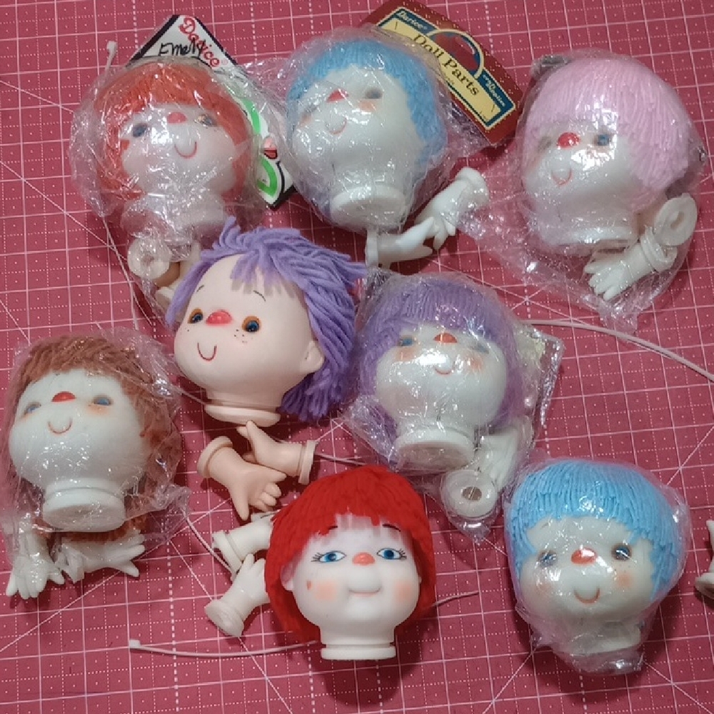8 Colorful Doll Heads For Sewing